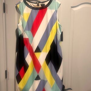 Vibrant Multicolor Sleeveless Mini Dress